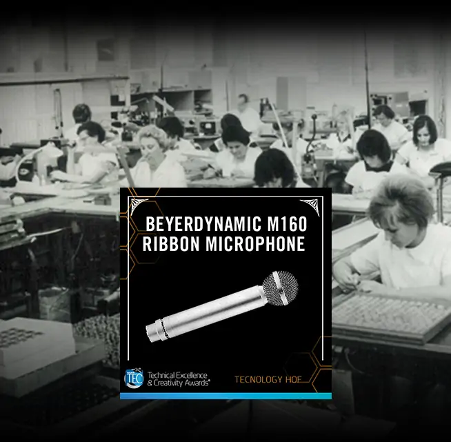 M 160: Dynamic double-ribbon microphone (hypercardioid