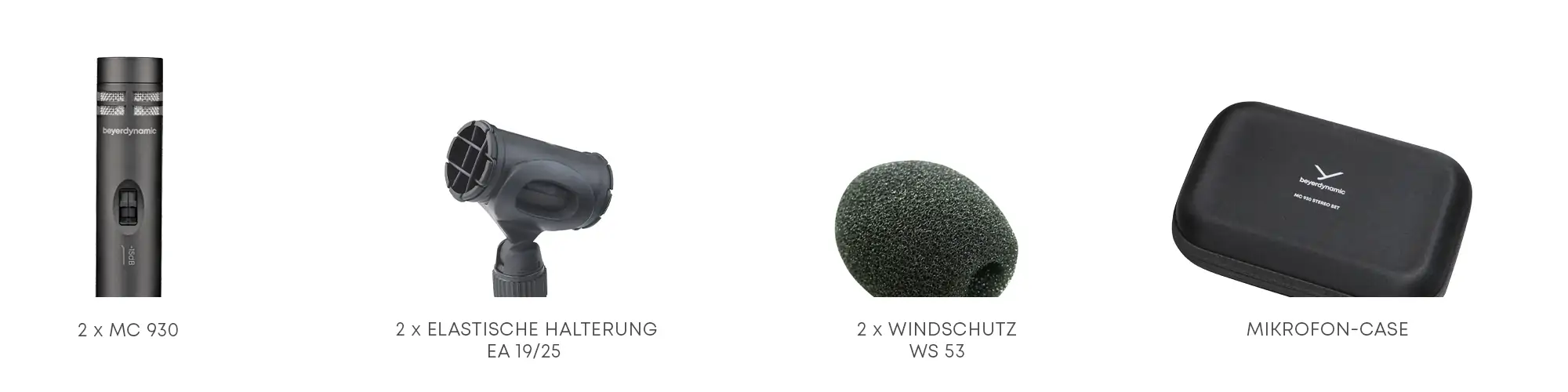 Lieferumfang MC 930 Stereo Set