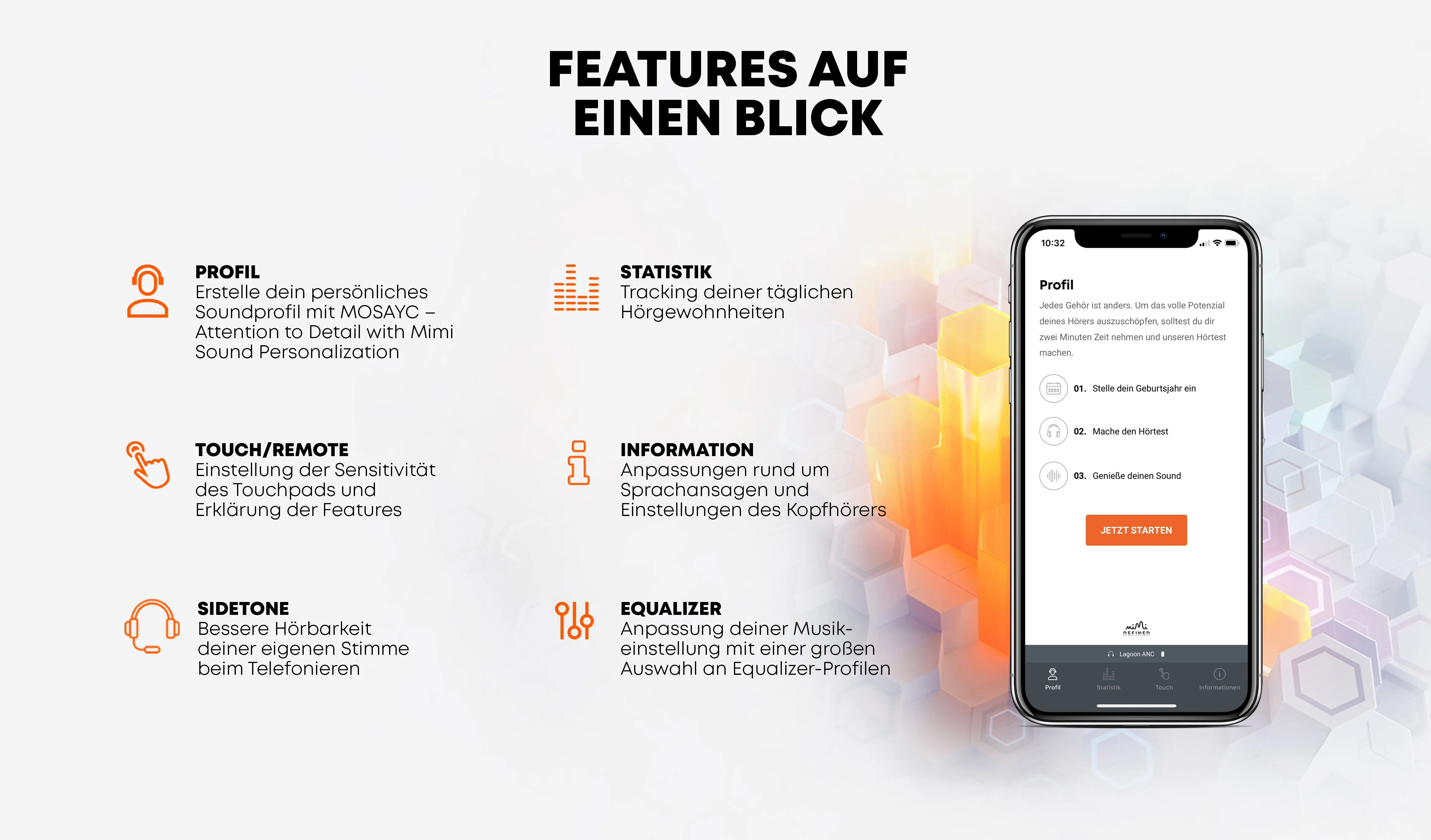 MIY App - Features auf einen Blick