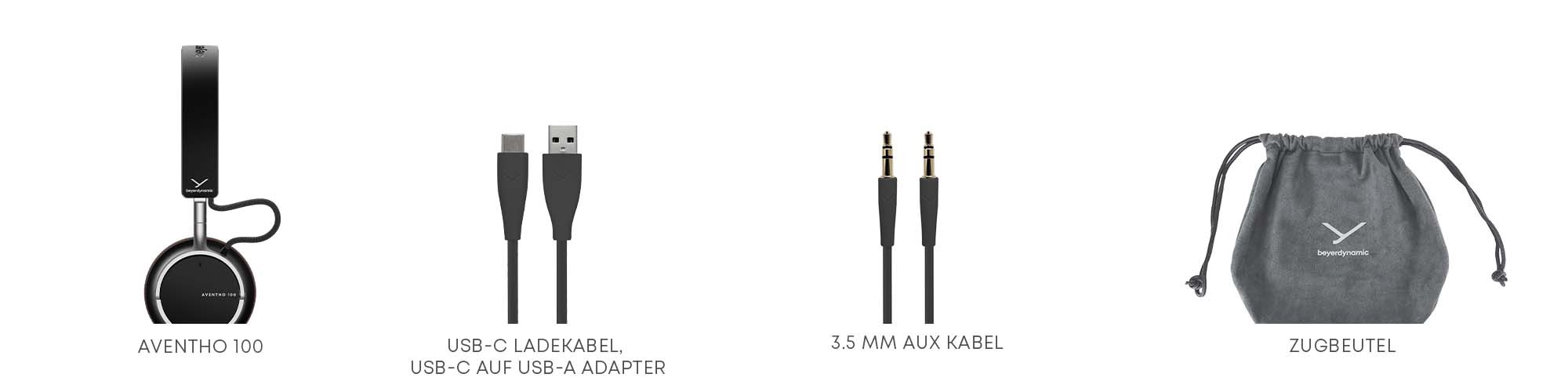 Lieferumfang AVENTHO 100 | beyerdynamic