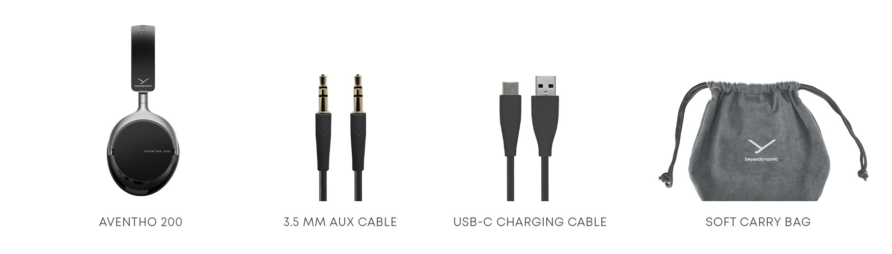 What's in the box: AVENTHO 200 | beyerdynamic