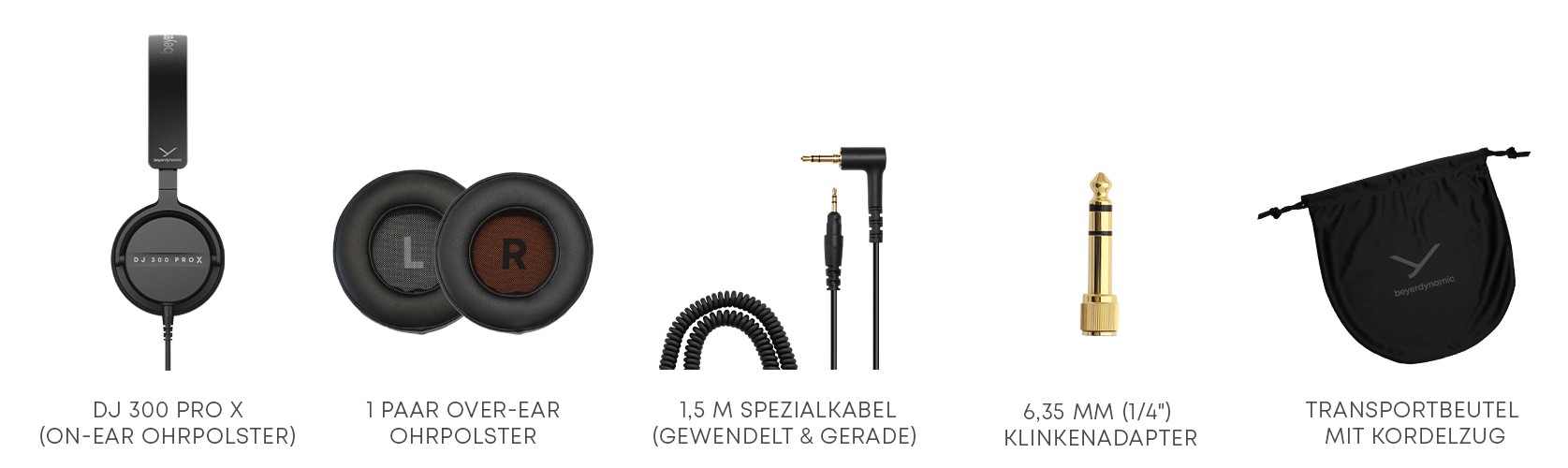 Lieferumfang DJ 300 PRO X - beyerdynamic