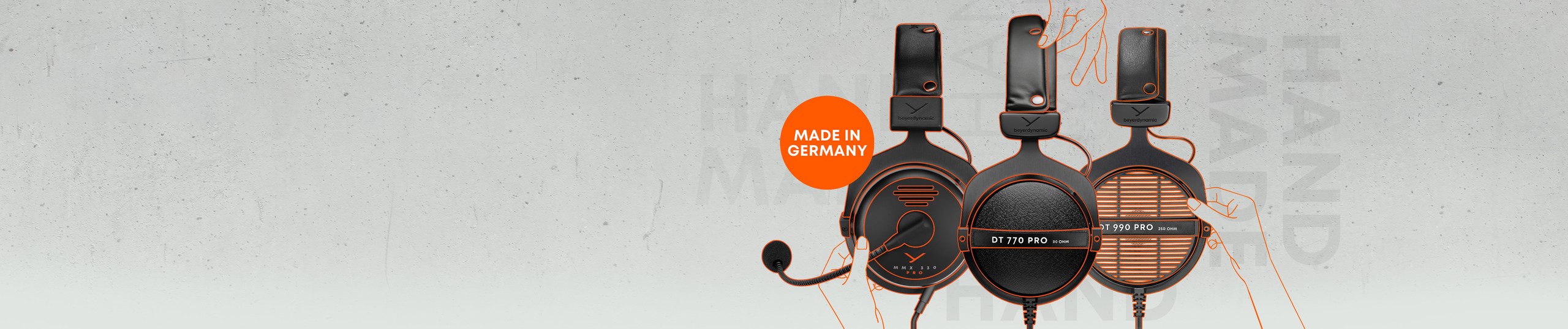 Authentic craftmanship.<font color="#ff5900"> made in Germany.</font>