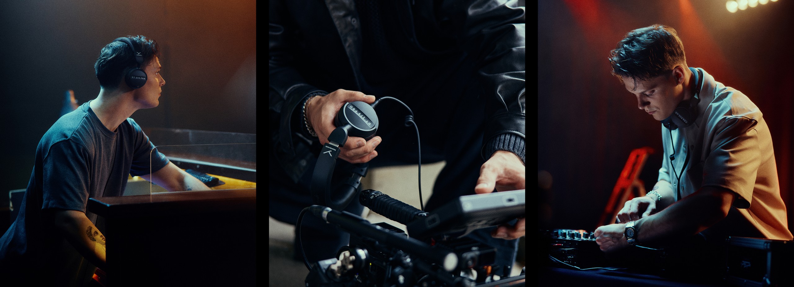 DT 275 PRO Collage mit FOH, Video und DJ-Szene | beyerdynamic